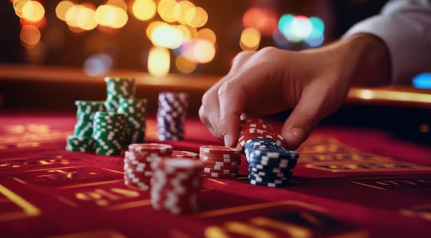 AduQ betting phase with check, bet, raise, and fold button options